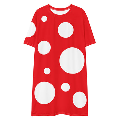 T-shirt dress Red dots