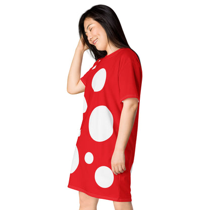 T-shirt dress Red dots