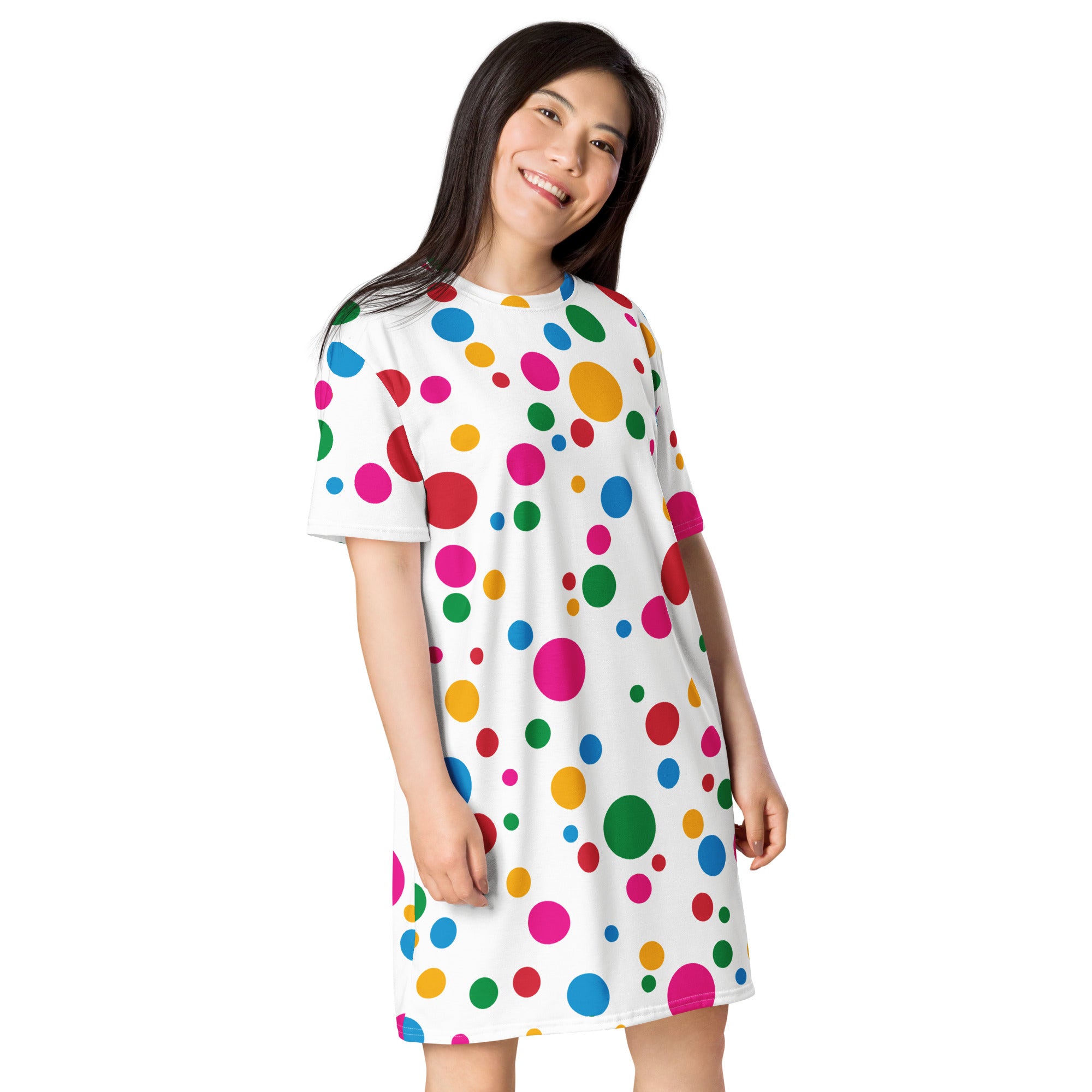 T-shirt dress Multicolor dots