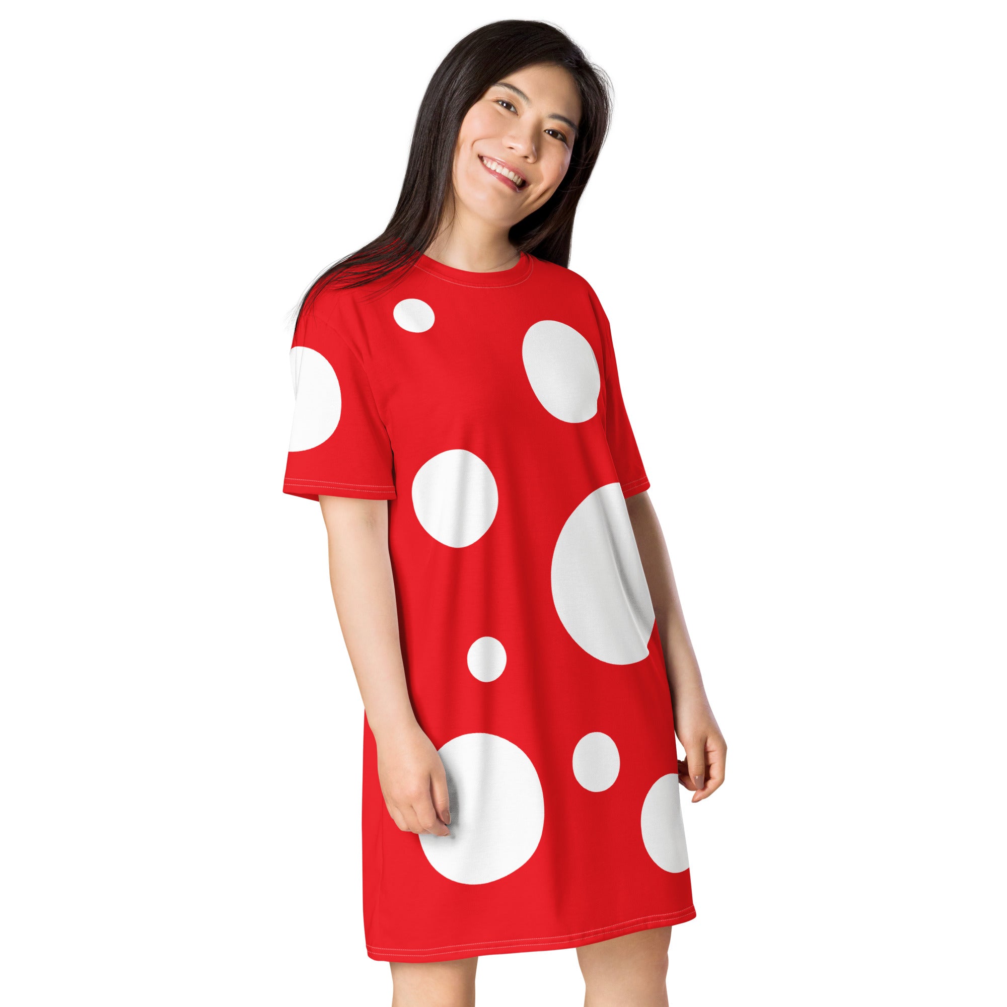 T-shirt dress Red dots