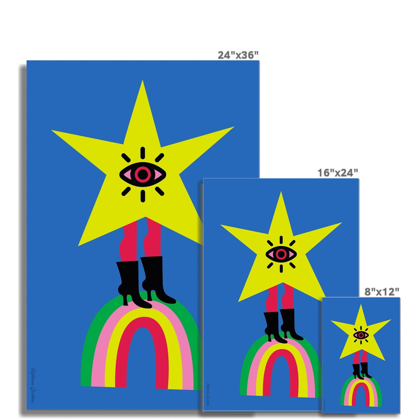 Giclée Fine Art Print  - The Subjects Look, The Objects Gaze -Star version-