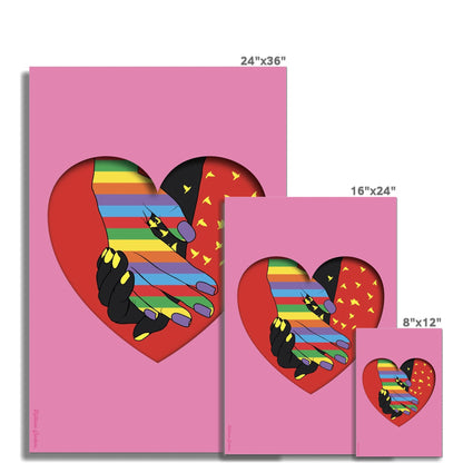 Giclée Fine Art Print - Love Acceptance Lgbti