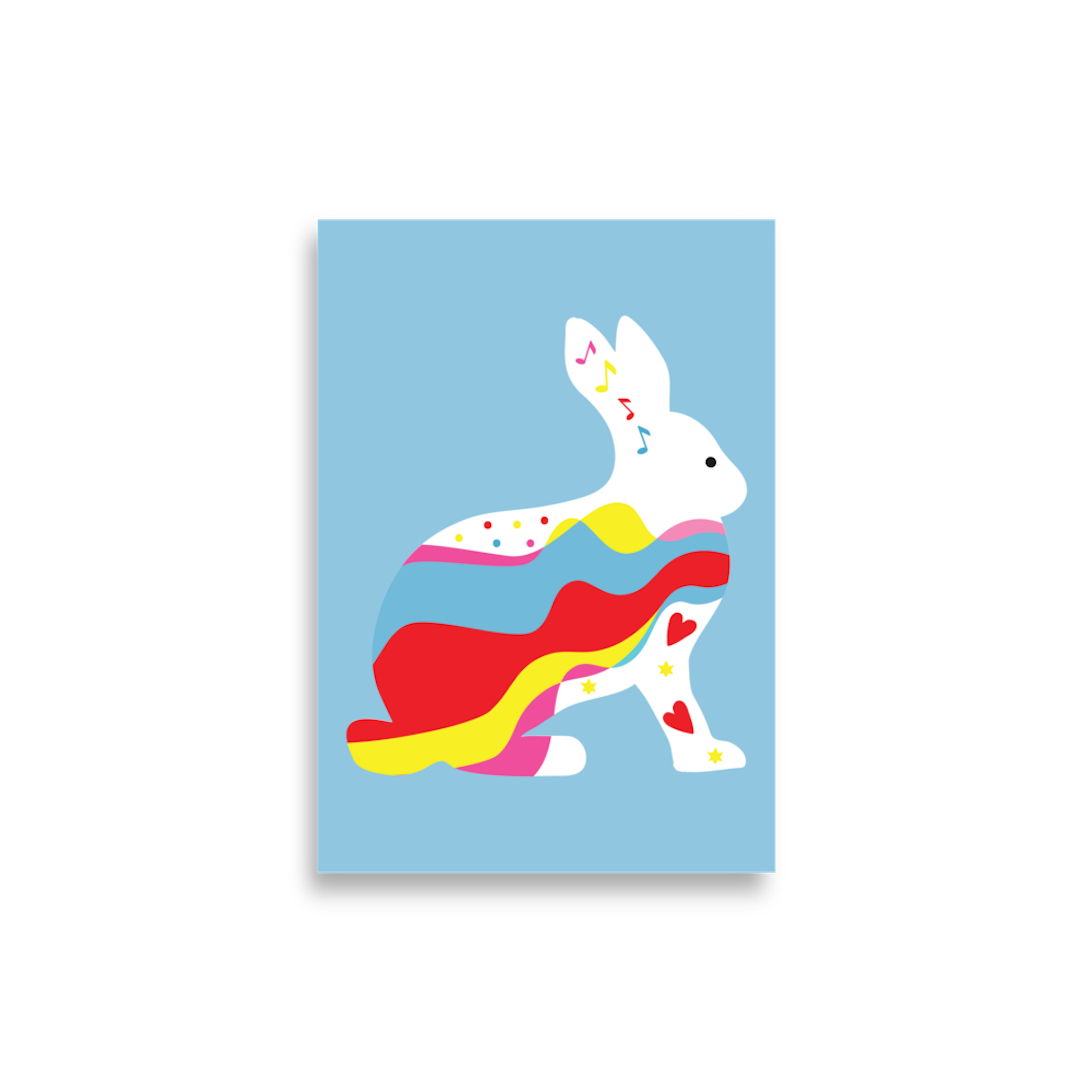 Digital  Poster Downloadable - Abstract Rabbit