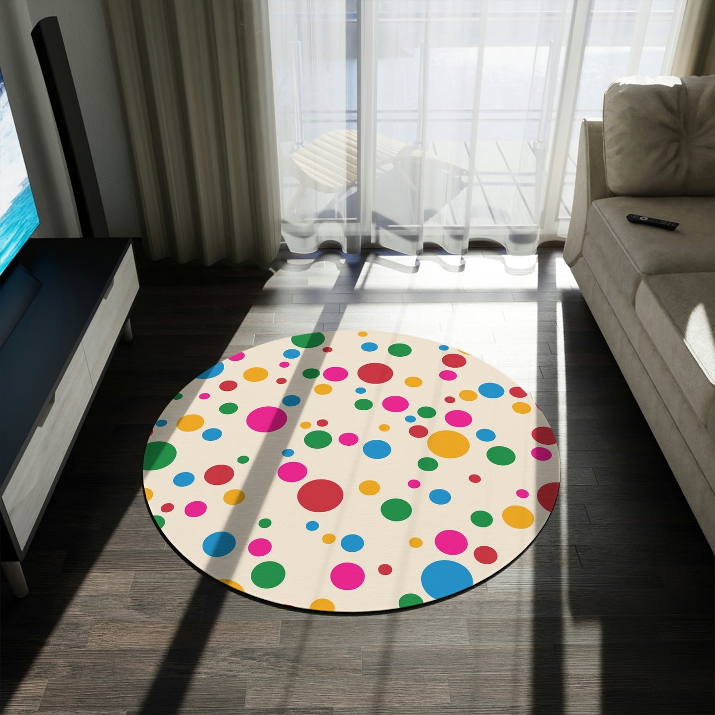 Round Rug Dots 2 colors