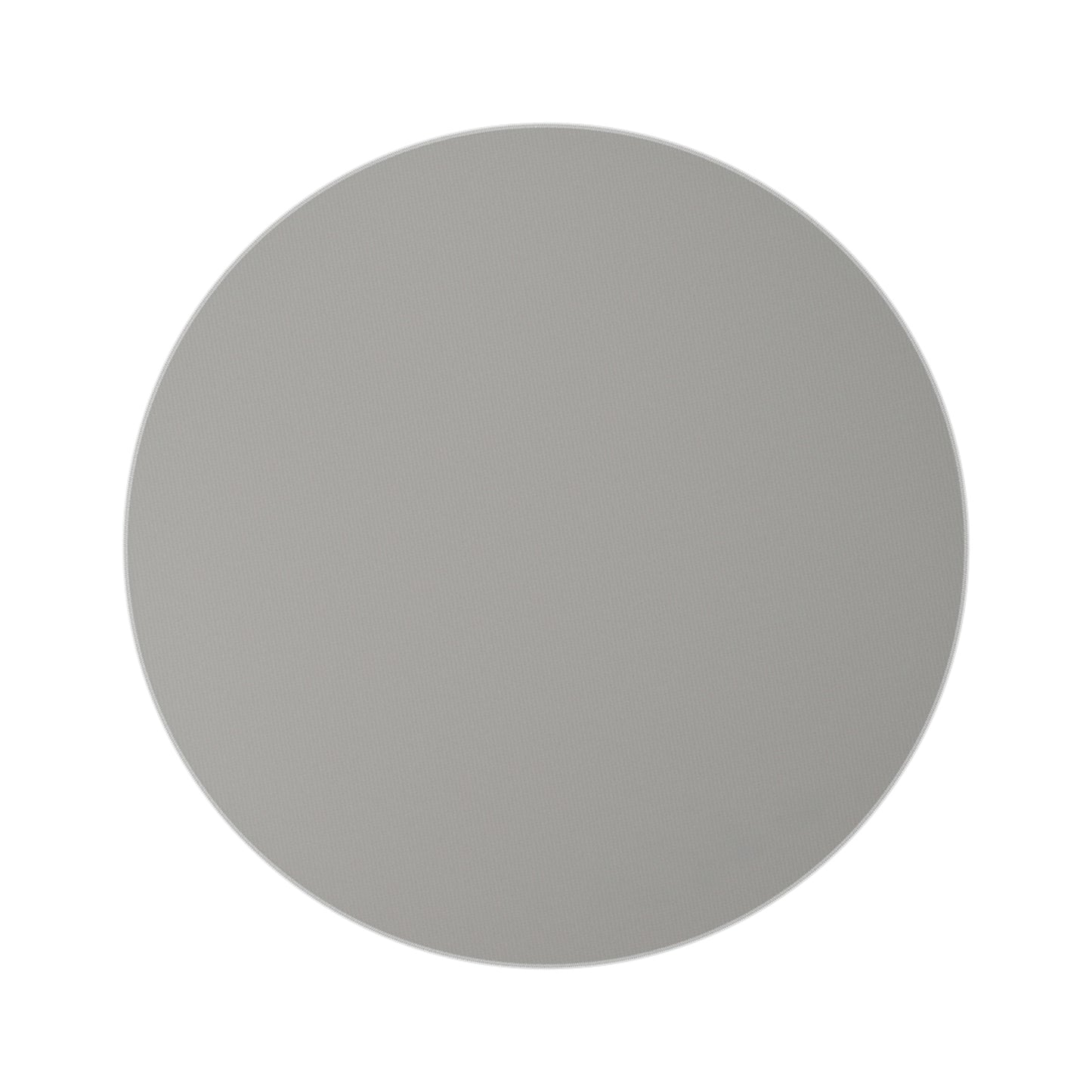 Round Rug Flowers grey