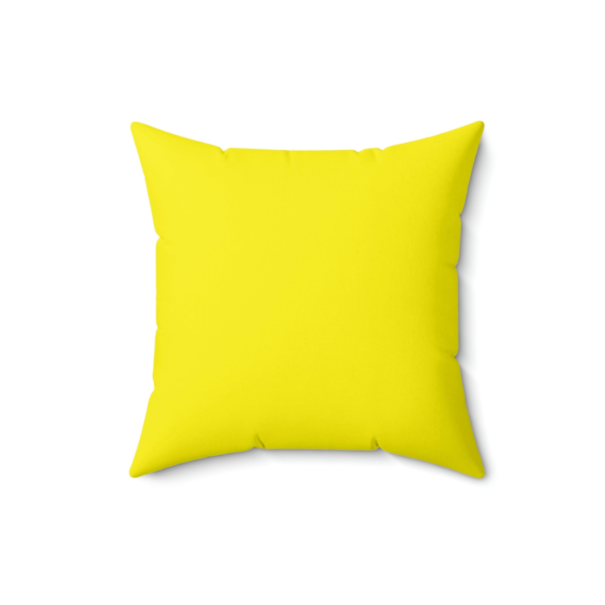 Spun Polyester Pillow Happy Face green/yellow