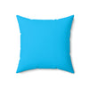Spun Polyester Pillow Happy Face yellow/blue