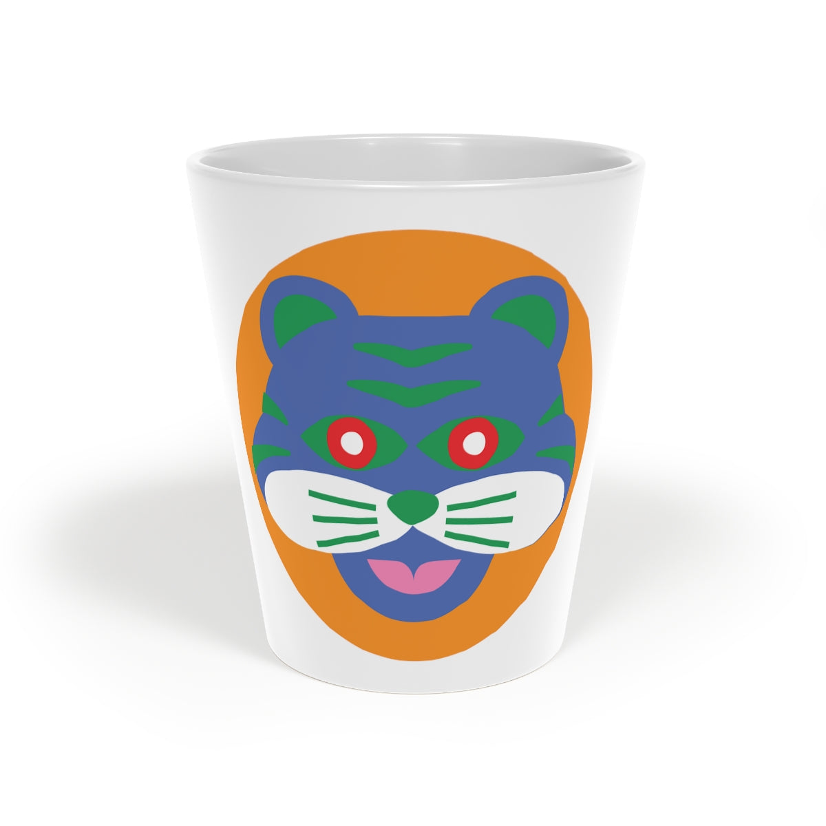 Latte Mug Tiger, 12oz - KATHIANA CARDONA STORE