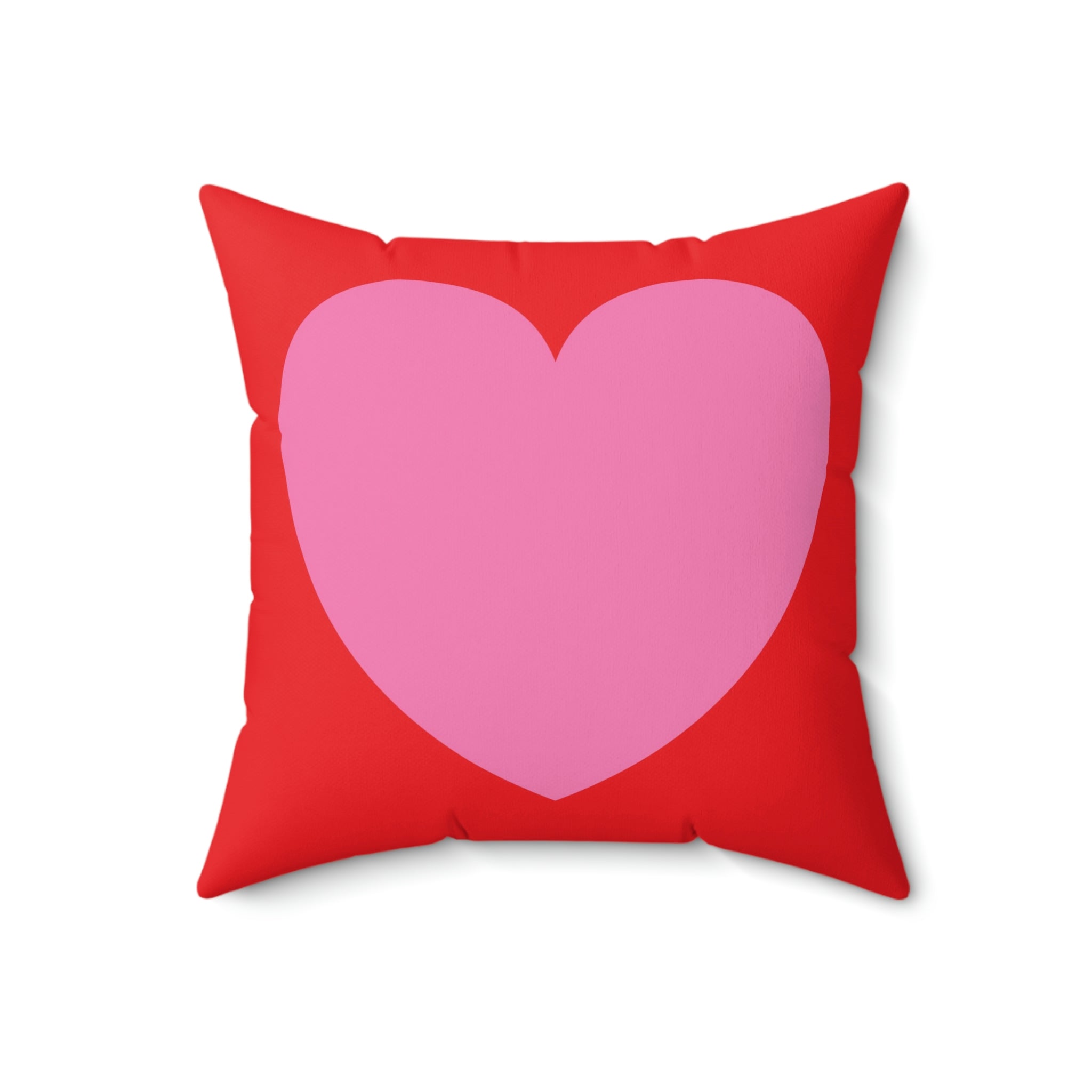 Love Spun Polyester Pillow pink heart