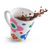 Latte Mug Flowers - KATHIANA CARDONA STORE
