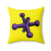 Spun Polyester Pillow Jack purple