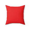 Love Spun Polyester Pillow red heart