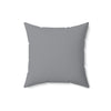 Spun Polyester Pillow Happy Face grey pattern m