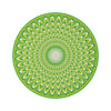 Round Rug Optical green
