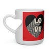 Herzförmige Tasse Layer Love 1 schwarz/rot 