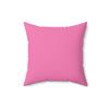 Spun Polyester Pillow Happy Face pink/pink