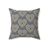 Love Spun Polyester Pillow Heart layer pattern