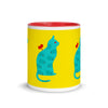 Mug with Color Inside Tolerance Cat Personalized - KATHIANA CARDONA STORE