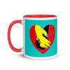 Mug with Color Inside Tolerance Heart Personalized - KATHIANA CARDONA STORE
