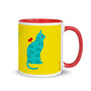 Mug with Color Inside Tolerance Cat Personalized - KATHIANA CARDONA STORE